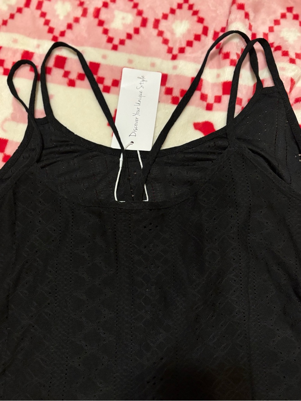 EYELET EMBROIDERY SCOOP-NECK CAMISOLE 🖤 - Picture 11 of 14